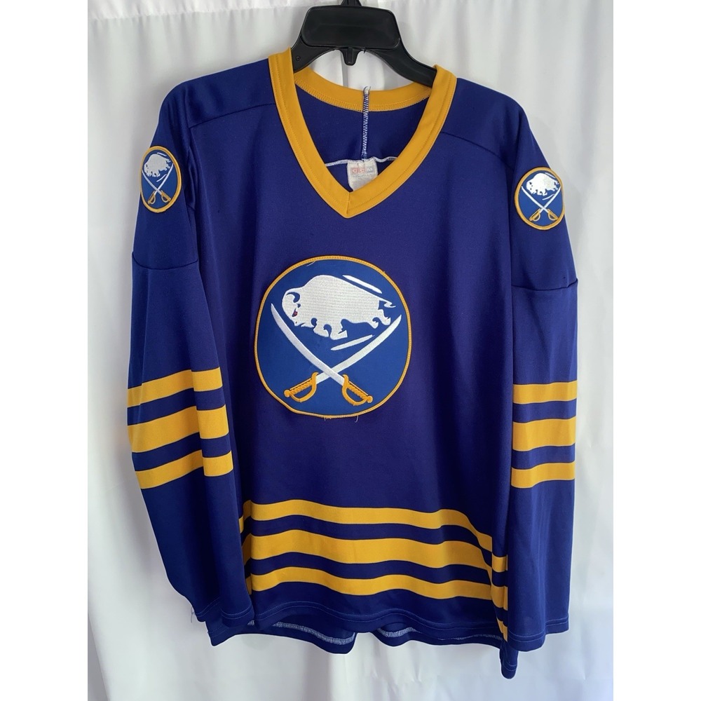 Vintage Buffalo Sabres CCM Jersey Mens XL Blue 90s NHL Hockey